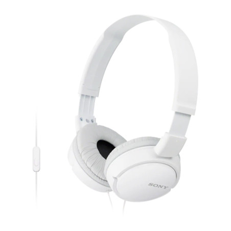 Auriculares sony mdrzx110apw - blanco - pleglable - microfono