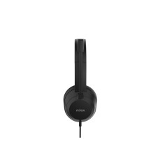 Nilox NXAUSB02 cuffia e auricolare Cuffie Cablato Casco Musica e Chiamate USB tipo A Nero