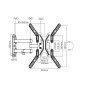 Soporte de pared equip para pantalla de 13 pulgadas -  55 pulgadas doble brazo inclinable y giratorio max
