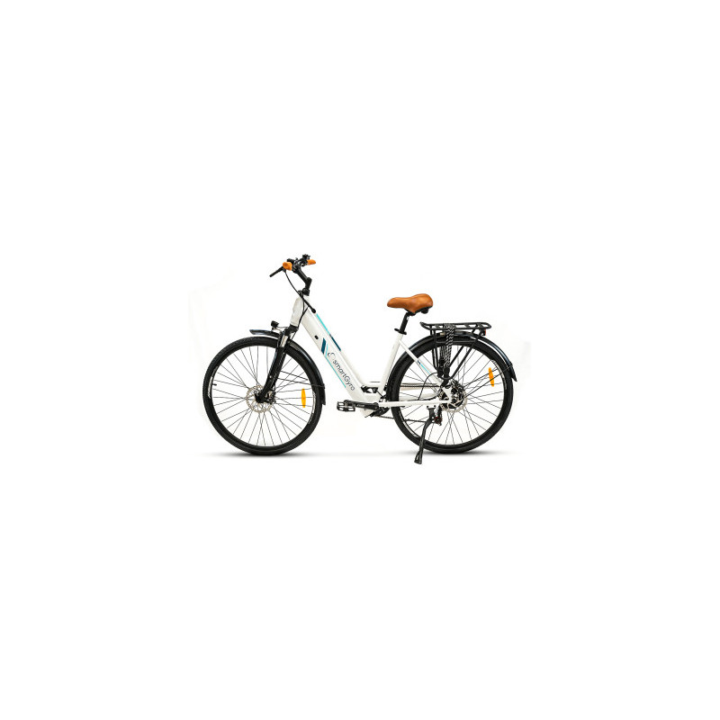 Bicicleta electrica smartgyro sunset blanca 250w 1000mah 50km auto