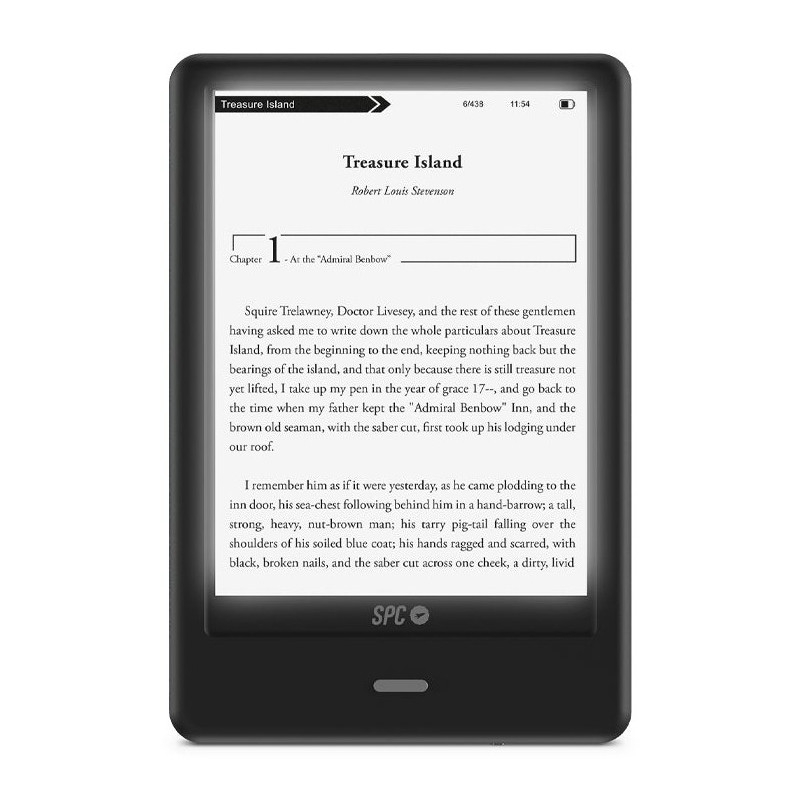 Libro electronico ebook spc dickens light2 pro 6 pulgadas -  8gb -  micro sd -  negro