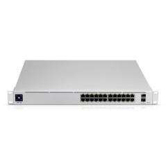 Ubiquiti UniFi Pro 24-Port PoE Gestito L2 L3 Gigabit Ethernet (10 100 1000) Supporto Power over Ethernet (PoE) 1U Argento