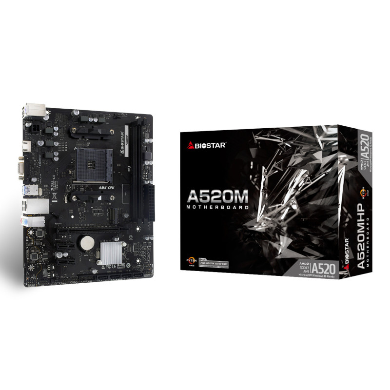 Placa base biostar am4 a520mhp matx