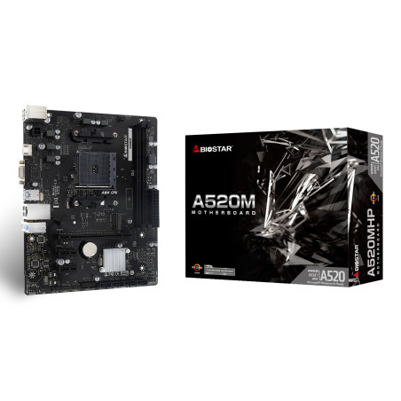 Biostar A520MHP scheda madre AMD A520 Socket AM4 micro ATX