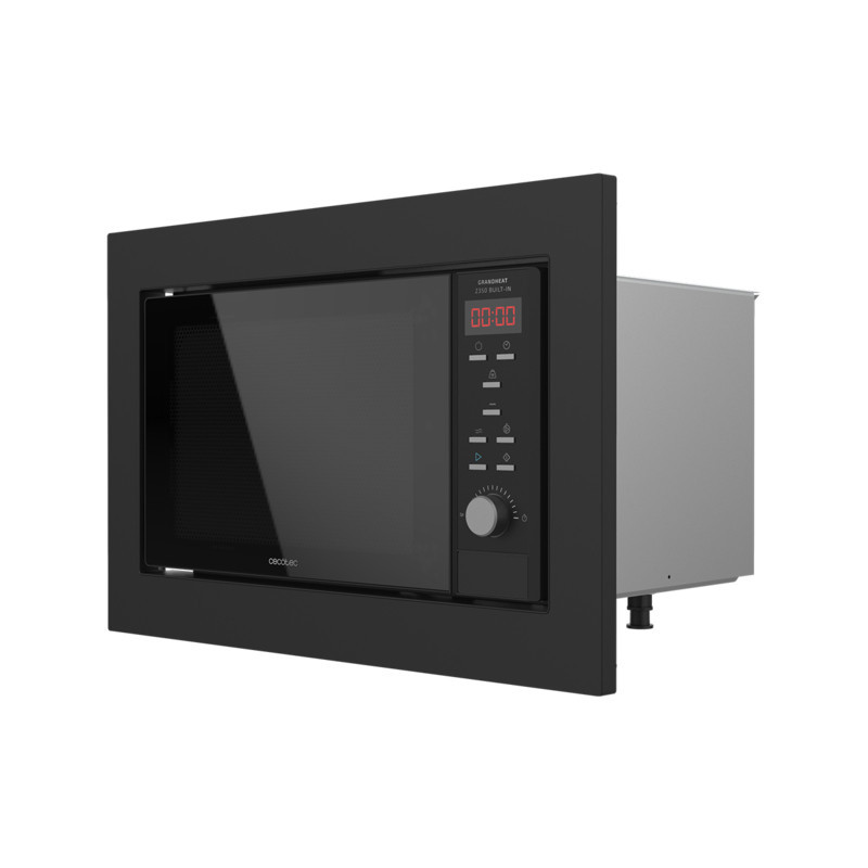 Microondas cecotec grandheat 2350 built - in black 900w grill 1000w 23l