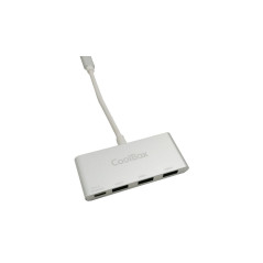 CoolBox COO-HUC3U3PD hub di interfaccia USB 3.2 Gen 1 (3.1 Gen 1) Type-C 5000 Mbit s Alluminio
