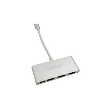 CoolBox COO-HUC3U3PD hub di interfaccia USB 3.2 Gen 1 (3.1 Gen 1) Type-C 5000 Mbit s Alluminio