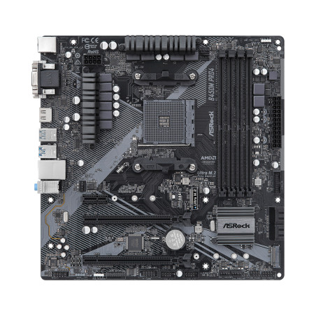 Placa base  asrock am4 b450m pro4 r2.0 atx - 4xddr4 - 1xhdmi - 2xusb 2.0 - 4x usb 3.2 - 90 - mxbeg0 - a0uayz