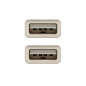 Cable usb tipo a 2.0 a usb tipo a 2.0 nanocable 1m beige macho - macho