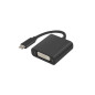 Adaptador usb lanberg usb tipo c macho 3.1 a dvi - i hembra (24+5) dual link 15cm negro