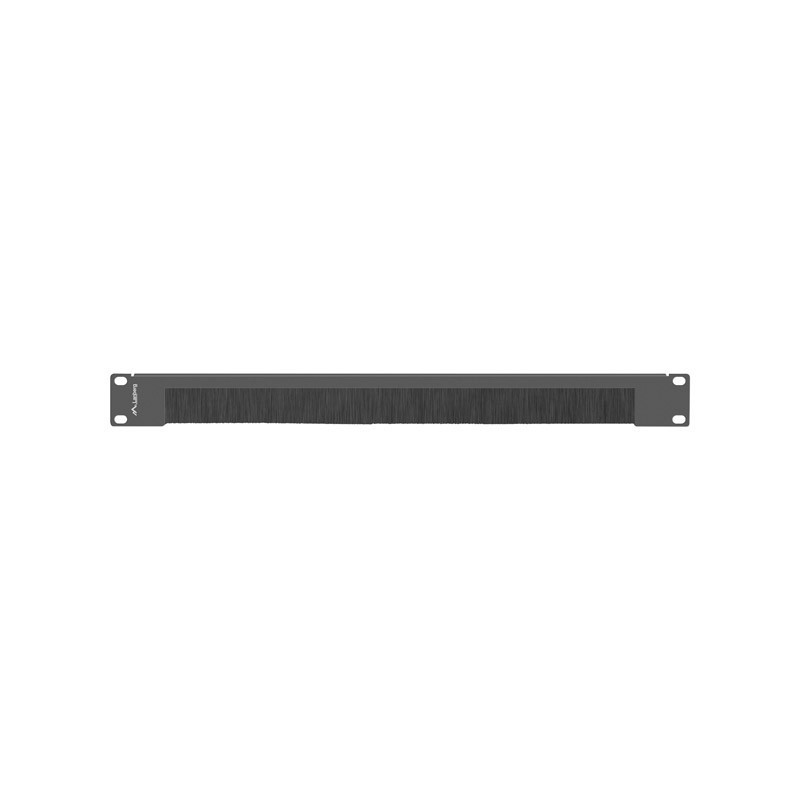Panel pasacables con cepillo lanberg 1u negro