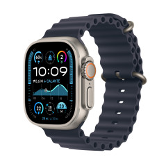 Apple Watch Ultra 2 GPS + Cellular 49mm Cassa in Titanio con Navy Ocean Band