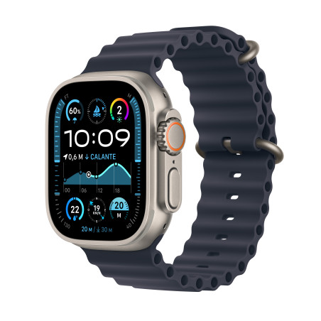 Smartwatch apple watch ultra 2 gps + cell 49mm natural titanium case navy ocean band