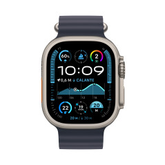Smartwatch apple watch ultra 2 gps + cell 49mm natural titanium case navy ocean band