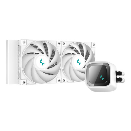 Kit refrigeracion liquida gaming deepcool ls520 blanco 2 x 120mm argb