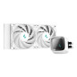 Kit refrigeracion liquida gaming deepcool ls520 blanco 2 x 120mm argb