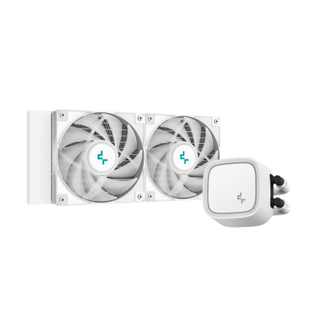 Kit refrigeracion liquida deepcool le520 white argb 2 x 120mm