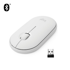 Mouse raton logitech pebble m350 optico wireless inalambrico 1000dpi blanco