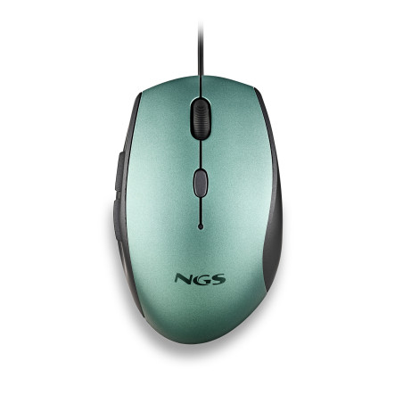 Raton ngs wired ergo silent mouse azul