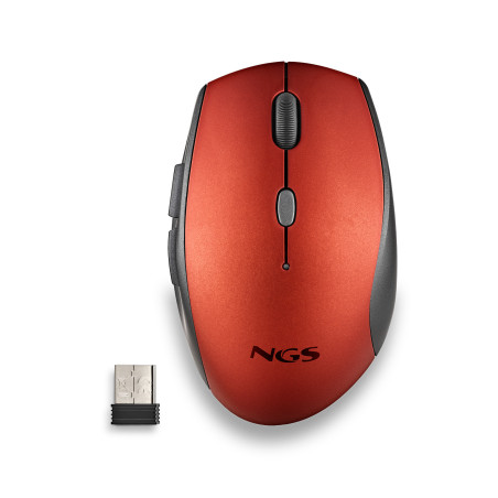 Raton inalambrico ngs bee red rojo