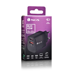 NGS BUD 45W Universale Nero AC Ricarica rapida Interno
