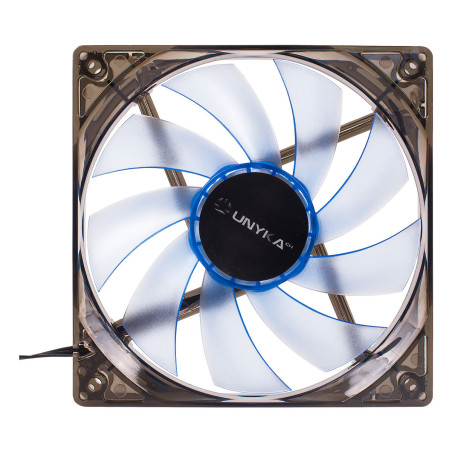 UNYKAch 51791 sistema di raffreddamento per computer Case per computer Ventilatore 12 cm Grigio, Trasparente