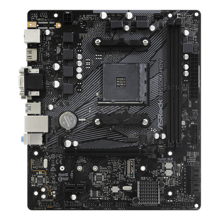 Placa base asrock amd am4 b550m - hdv m - atx -  2x ddr4 -  4x sata3 -  4x usb 3.2 -  2x usb 2.0 90 - mxbdj0 - a0uayz