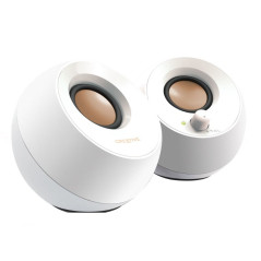 Creative Labs Pebble Bianco Cablato 4,4 W