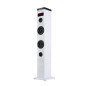 Altavoz torre ngs sky charm blanco - 50w - usb - bluetooth - radio fm - aux