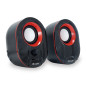Altavoces equip life 2.0 245332 negro y rojo