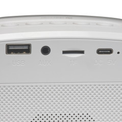 Denver BTM-610 altoparlante portatile e per feste Bianco 10 W