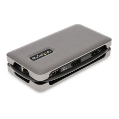 StarTech.com Adattatore Multiporta USB-C - Docking Station USB Type C con HDMI DP 4K60Hz - Hub USB a 3 porte (1x ricarica) - PD