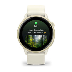 Garmin vívoactive 6 3,05 cm (1.2") AMOLED 42 mm Digitale 390 x 390 Pixel Touch screen Bianco Wi-Fi GPS (satellitare)