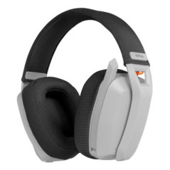 Auriculares gaming krom kanji inalambrico blanco