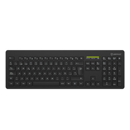 Teclado + raton unykach mk212 pro slim inalambrico
