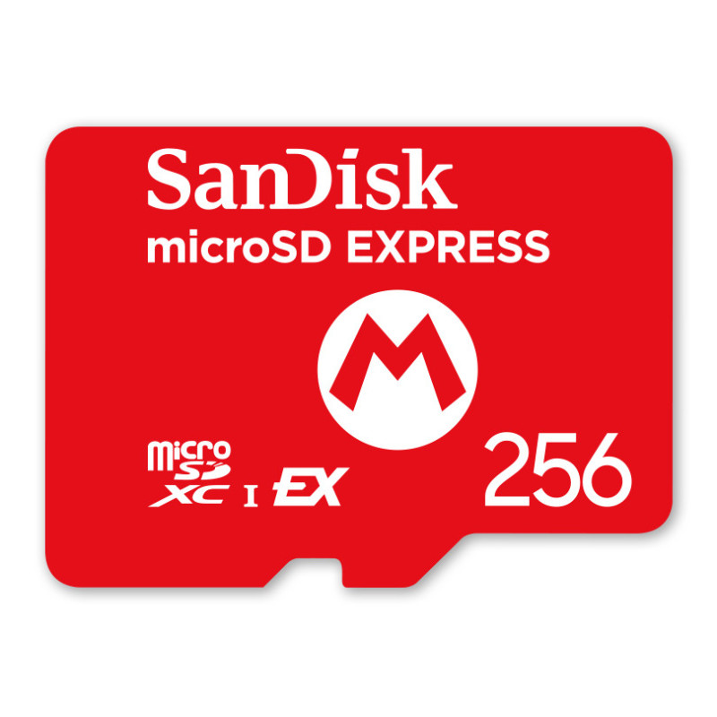 Tarjeta micro sd express sandisk 256gb para nintendo switch 2