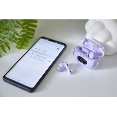 Intenso T313AE Auricolare True Wireless Stereo (TWS) In-ear Chiamate Musica Sport Tutti i giorni USB tipo-C Bluetooth Viola