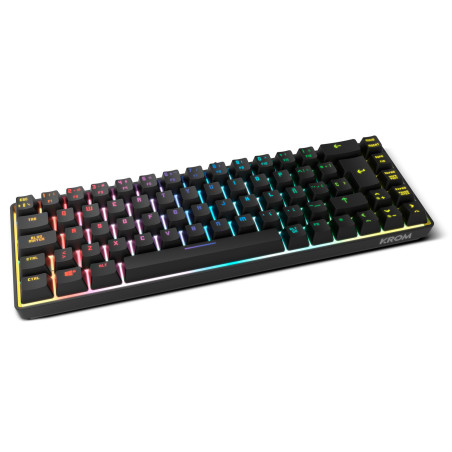 Krom Kalista tastiera Gaming USB Nero