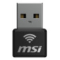 Nano adaptador wifi6 usb msi guax18n ax1800