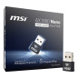 Nano adaptador wifi6 usb msi guax18n ax1800