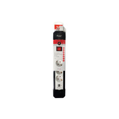 Equip 245553 prolunghe e multiple 1,5 m 4 presa(e) AC Interno Nero, Bianco