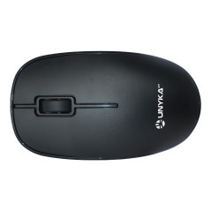 UNYKAch UK505447 tastiera Mouse incluso Ufficio RF Wireless QWERTY Spagnolo Nero