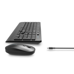 Energy Sistem Office Wireless Set 3 Silent tastiera Mouse incluso Ufficio RF Wireless QWERTY Spagnolo Nero