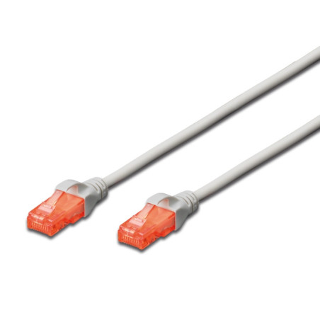 Cable red ewent latiguillo rj45 utp cat6 15m gris