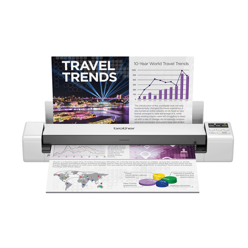 Escaner portatil documental brother ds - 940dw 30ppm -  duplex automatico -  usb 3.0 tipo b