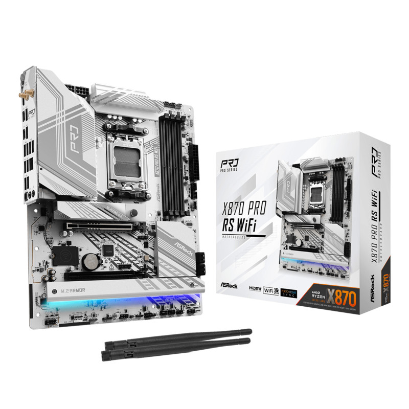 Placa base asrock x870 pro rs wifi am5 eatx