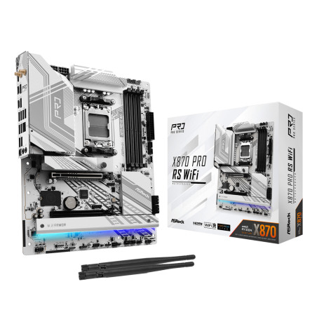 Placa base asrock x870 pro rs wifi am5 eatx