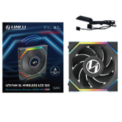 Lian Li UNI FAN SL Wireless LCD 120 Reverse Blade Case per computer Ventilatore 12 cm Nero 1 pz