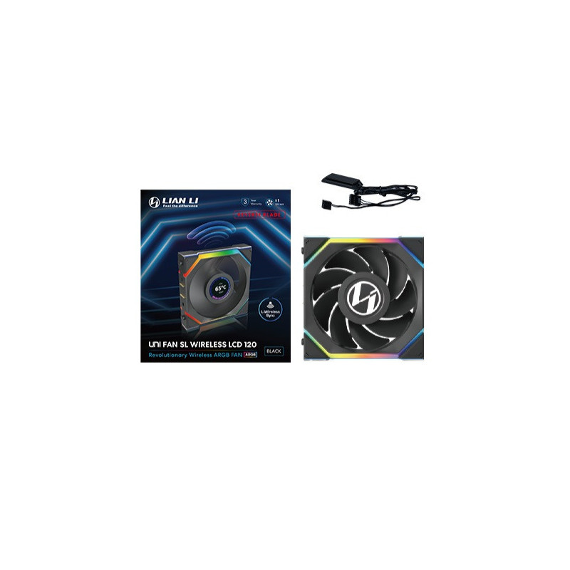 Ventilador cpu lian li unifan sl inalambrico argb 120mm negro