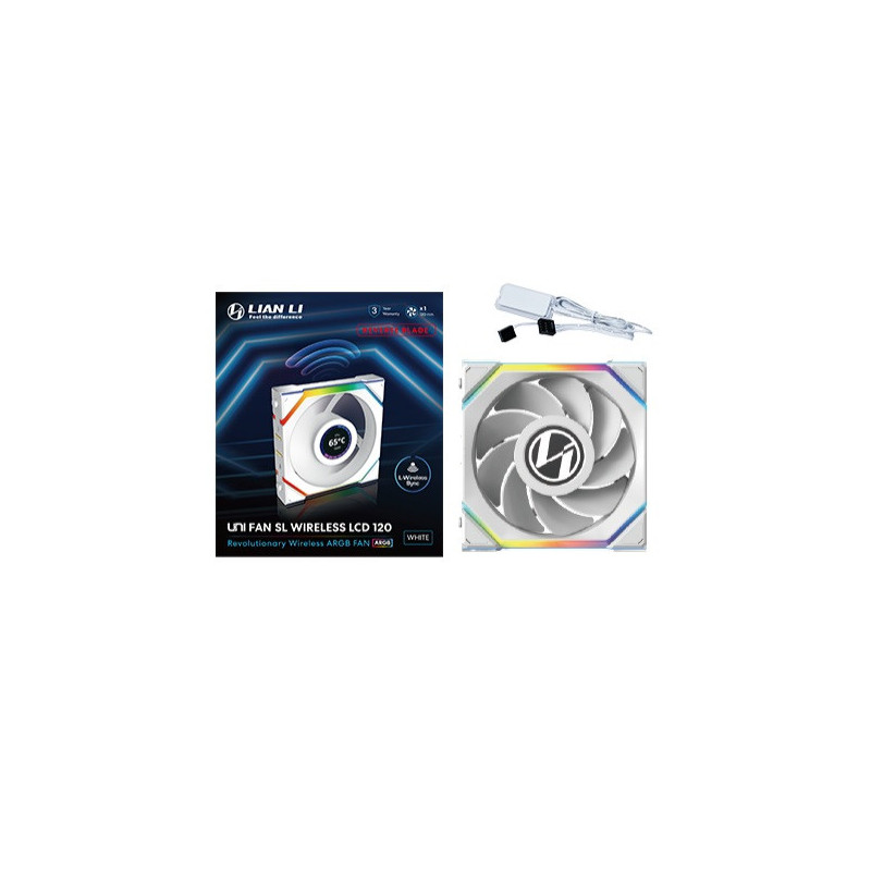 Ventilador cpu lian li unifan sl inalambrico argb 120mm blanco